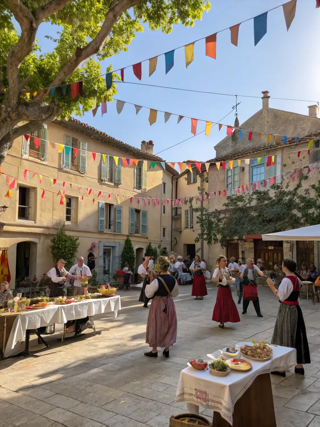 A vibrant image of a community event held at the chapel, featuring local residents participating in a cultural activity.